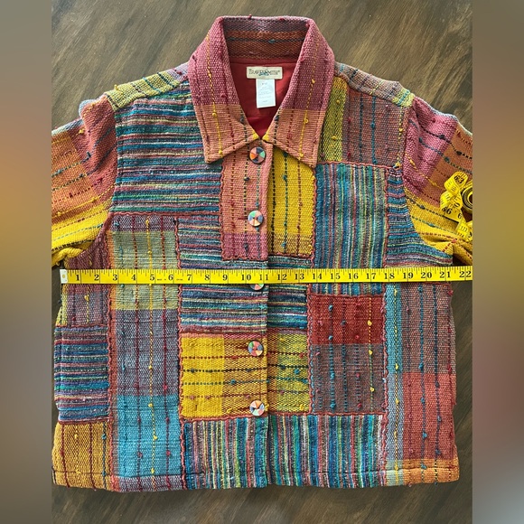 Vintage TravelSmith Multicolor Patchwork Blazer/ Jacket - Picture 5 of 7